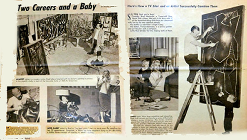 Angel and Tristan at home in 1952 Angel and Tristan at home in 1952